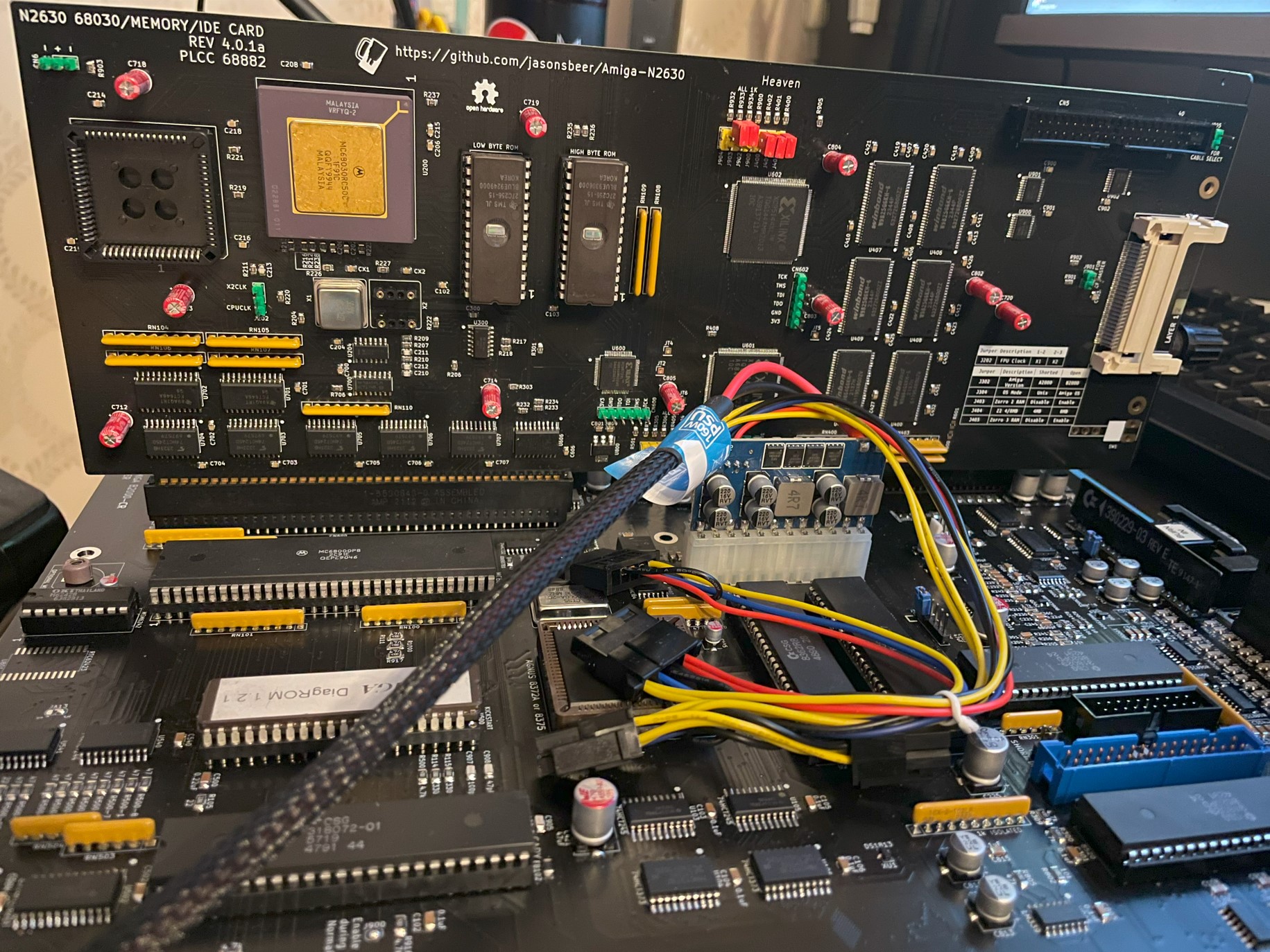 amikoページ n2630 68030/Memory/IDE card for the Amiga 2000 (EATX) - Vintage